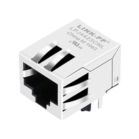 Belfuse SI-60114-F 互換 LPJ4423CNL 10/100 Base-T RJ45 Magjack タブダウン LED なし