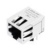 Belfuse SI-60046-F Compatible LPJ0422CNL 100 Base-T RJ45 Magnetics Connector Tab Down Without Led thumb image 1