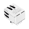 Belfuse SI-60046-F Compatible LPJ0422CNL 100 Base-T RJ45 Magnetics Connector Tab Down Without Led thumb image 2