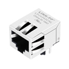 Belfuse SI-60008-F 互換 LPJ4343CNL 10/100 Base-T シングル ポート RJ45 Magjack タブ ダウン LED なしサム画像 1