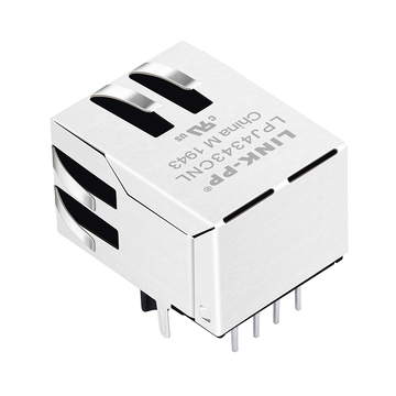 LPJ4343CNL 10/100 Base-T Μονής Θύρας RJ45 Magjack Tab Down Χωρίς LED εικόνα 2