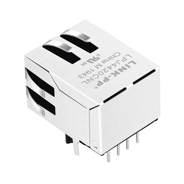 Belfuse SI-60063-F Συμβατό LPJ4420CNL 100 Base-T RJ45 Θηλυκό βύσμα με γλωττίδα προς τα κάτω χωρίς LED εικόνα 3