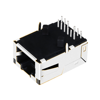 Belfuse L837-1X1T-47 Compatible LPJK70409CNLV Low Profile RJ45 Mag jack 100 Base-T Tab Up Without Leds