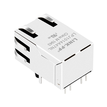 LPJ1014A47NL Υποδοχή RJ45 μονής θύρας 10/100 Base-T με μαγνητικό μετασχηματιστή Tab Up Yellow&Green/Yellow&Green LED εικόνα 3