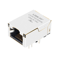 Belfuse L829-1GX1-91 Compatible LPJK7001BWNL 100 Base-T Prise RJ45 Mag à profil bas Tab Up LED vertes/vertes