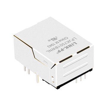 LPJK7001BWNL 10/100 Base-T Low Profile RJ45 Mag jack Tab Up Green/Green Leds image 2