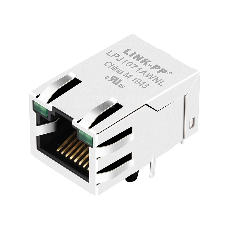 Belfuse SI-50162-F Compatible LPJ1071AWNL 100 Base-T Single Port RJ45 With transformer Jack Tab Up Green/Green Led
