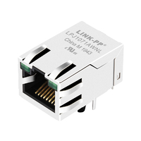 Belfuse SI-50162-F Compatibile LPJ1071AWNL 100 Base-T Porta singola RJ45 Con trasformatore Jack Tab Up Verde/Led verde