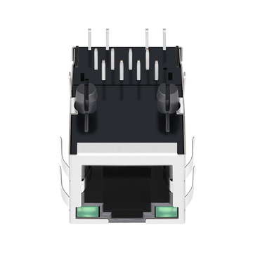 Belfuse SI-50162-F, совместимый с LPJ1071AWNL 100 Base-T, однопортовый RJ45 с трансформатором, разъем, крепление вверх, зеленый/зеленый светодиод, изображение 5