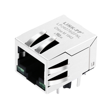 Belfuse SI-60158-F Compatible LPJ4076GFNL 10/100 Base-T RJ45 transformer jack Tab Down Green/Green Led