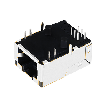 LPJK70409B98NLV 100 Base-T RJ45 Mag jack Low Profile Tab Up Orange&Green/Yellow Leds image 4