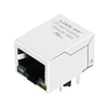 LPJ4514HENL 10/100 Base-T RJ45 Connector With Magnetics For PoE Tab Down Green/Yellow Led thumb image 1