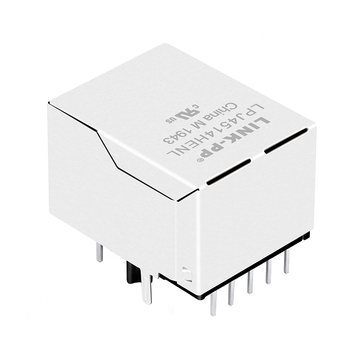 LPJ4514HENL 10/100 Base-T RJ45-connector met magneten voor PoE, lipje omlaag, groene/gele LED (afbeelding 3)