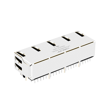 LPJG48831AENL 1000 Base-T RJ45 1x4 Port Jacks With Magnetics Tab Up Green/Yellow Leds image 5