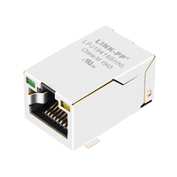 Pulse JXD6-0001NL, совместимый с LPJ19416BHNL 10/100 Base-T SMT RJ45, магнитный разъем для поверхностного монтажа, верхний зеленый/желтый светодиод