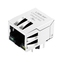 펄스 JXD0-0008NL 호환 LPJ4034GENL 10/100 Base-T RJ45 잭(변압기 탭 포함) 녹색/노란색 Led