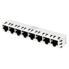 LPJF86261CNL RJ45 1x8 Port Jacks With Magnetics 10/100 Base-T Tab Down Without LED thumb image 1
