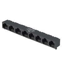 Belfuse SI-60146-F Compatible LPJ86277NNL 1X8 Port Unshield RJ45 Connectors 10/100 Base-T Without Led