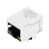 LPJG0856HENL 100/1000 Base-T RJ45 Gigabit Magnetics Jack Tab Down LED verde/amarelo imagem do polegar 1
