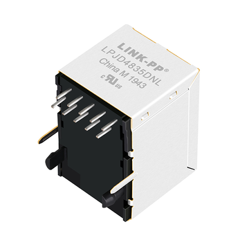 Belfuse V891-1XX1-Y5 Συμβατό LPJD4835DNL 1000 Base-T RJ45 Vertical Gigabit MagJack Χωρίς εικόνα LED 2