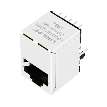 LPJD4835DNL 1000 Base-T RJ45 Conector magnético Gigabit vertical sin LED imagen 3
