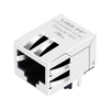 Belfuse SI-61006-F Compatible LPJG4811CNL Prise Ethernet RJ45 100/1000 Base-T à port unique Languette vers le bas sans image de pouce LED 1