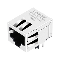 LPJG4811CNL Однопортовый разъем RJ45 100/1000 Base-T Ethernet с выступом вниз без светодиода