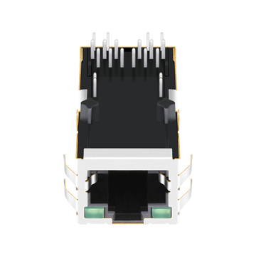 BelFuse 0826-1G1T-23-F Совместимый с LPJK0200AWNL 1G Base-T RJ45 Модульный разъем Magnetics 32.5 мм, вкладка вверх, зеленый/зеленый светодиод, изображение 3