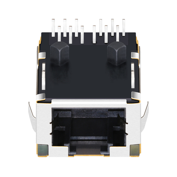 BelFuse L830-1D1T-43 Compatibile LPJK7036AGNL Connettore Ethernet MagJack RJ45 1G Base-T a basso profilo con linguetta verso l'alto e LED giallo/verde immagine 3