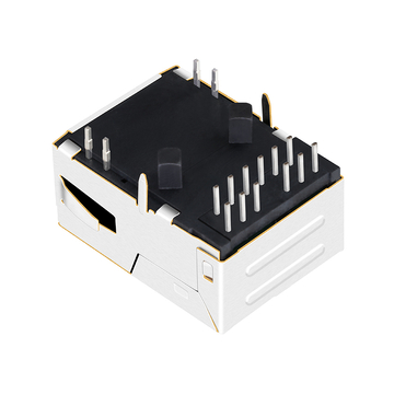 BelFuse L836-1X1T-43 Compatible LPJK7036AONL Gigabit RJ45 MagJack Low Profile 1000 Base-T Tab Up Orange&Green/Yellow Led image 3