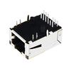 BelFuse L829-1X1T-43 Συμβατό LPJK7036AONL Χαμηλού προφίλ RJ45 Gigabit MagJack 1000 Base-T Tab Up Πορτοκαλί&Πράσινη/Κίτρινη εικόνα αντίχειρα LED 4
