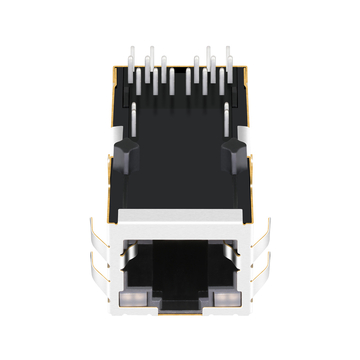 LPJK4036A55NL 단일 포트 RJ45 1000 Base-T 이더넷 마그네틱 잭 탭 업 주황색&녹색/주황색&녹색 LED 이미지 3