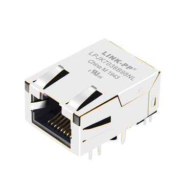 LPJK7036B98NL 1000 base-t low profile gigabit rj45 magjack tab up orange&green yellow led