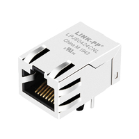 Conectores modulares/conectores Ethernet LPJ50223CNL 60424 Base-T RJ100 compatibles con BelFuse SI-45-F con pestaña de puerto único PoE hacia arriba sin LED