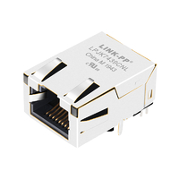 BelFuse L837-1X1T-32 Compatible LPJK7439CNL Connecteurs modulaires Gigabit RJ45 à profil bas 1000 Base-T Tab Up sans LED