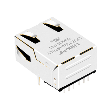 LPJE7280A98NLV 1X1-портовый модульный разъем RJ45 без магнитов, с язычком вверх и без светодиода (изображение 2)