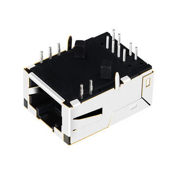 LPJE7280A98NLV 1X1-портовый модульный разъем RJ45 без магнитов, с язычком вверх и без светодиода (изображение 3)
