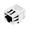 LPJ4027CNL 10/100 Base-T RJ45 موصلات وحدات / موصلات إيثرنت علامة التبويب لأسفل بدون صورة الإبهام LED 1