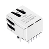 LPJ4027CNL 10/100 Base-T RJ45 موصلات وحدات / موصلات إيثرنت علامة التبويب لأسفل بدون صورة الإبهام LED 2