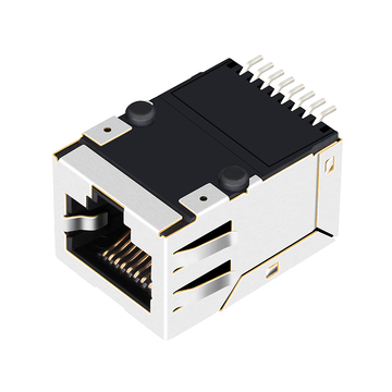 We MIC24121-5308W-LF3 Compatible LPJ19112CNL 10/100 Base-T  RJ45 Magjack Surface Mount Tab Down Without LED image 3
