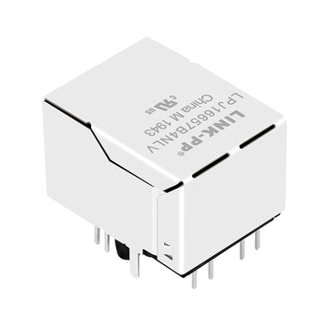 LPJ16657B4NLV 100Mbps POE RJ45 Modular Jack με Transformer Tab Up Yellow&Green/Yellow&Green LED εικόνα 2