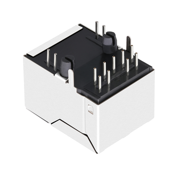 LPJ16657B4NLV 100Mbps POE RJ45 Modular Jack με Transformer Tab Up Yellow&Green/Yellow&Green LED εικόνα 3