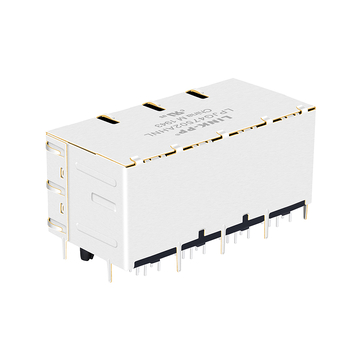 LPJG47502AHNL Conectores RJ45 de 2x4 puertos con transformador, LEDs verdes/amarillos 1000 Base-T, imagen 2