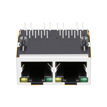 Hanrun HR971202A Compatibel LPJ21004BENL 1x2 Poort RJ45 magnetische aansluitingen 100 Base-T Tab Up Groen/Geel LED afbeelding 3