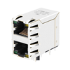LPJ17634AENL 10/100 Base-T 2x1 RJ45 Magjack Green/Yellow LED thumb image 1