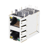 LPJ17634AENL 10/100 Base-T 2x1 RJ45 Magjack Green/Yellow LED thumb image 4