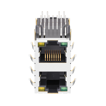 LPJ17634AENL 2x1ポート RJ45マグジャックコネクタ 10/100 Base-T 緑/黄LED 画像2