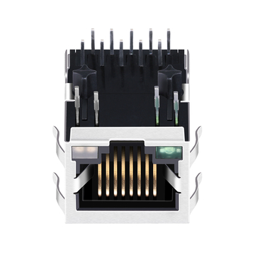 LPJ0221AKNL مقبس معياري RJ45 8p8c بسرعة 10/100 ميجابت/ثانية مع مغناطيس، مزود بمؤشرات LED خضراء/خضراء (صورة 5)
