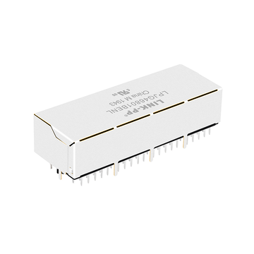 Hanrun HY911431A Compatible LPJG46801BENL 1000 Base-T Gigabit RJ45 1x4 Port Magnetic jacks Tab Down Green/Yellow LED image 3