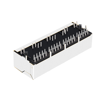 Hanrun HY911431A Compatible LPJG46801BENL 1000 Base-T Gigabit RJ45 1x4 Port Magnetic jacks Tab Down Green/Yellow LED image 5